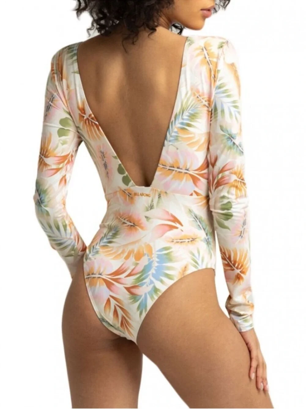 Billabong Island Calling Long Sleeve One-Piece - Salt Crystal - Size Medium - Picture 2 of 6